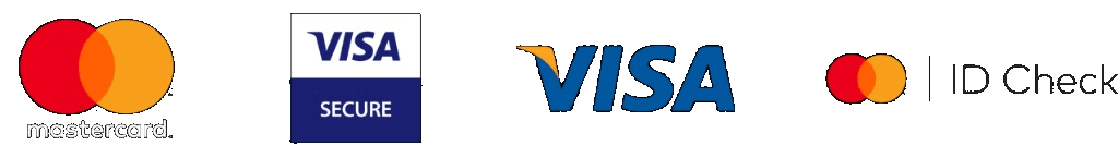 Accepted card payments: Mastercard, Visa Secure, Visa, and Mastercard ID Check